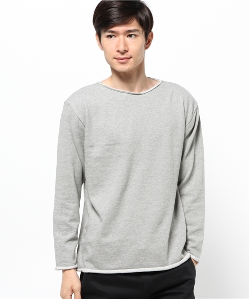 WHO'S WHO gallery（フーズフーギャラリー）の「POP裏毛ボートネックスウェット（スウェット・メンズ・ホワイト/グレー/ネイビー・MEDIUM/LARGE）」の2枚目の写真