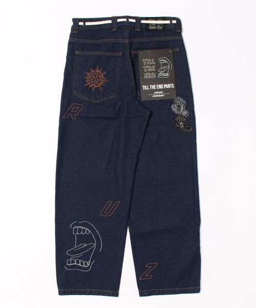 SANTA CRUZ（サンタクルーズ）の「【ムラサキスポーツ限定】SANTACRUZ/サンタクルーズ ロンパン デニム セミワイド 刺繍 502251502（その他パンツ・メンズ・ブラック系その他/ブラック・M/L）」の3枚目の写真