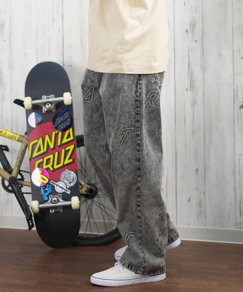 SANTA CRUZ（サンタクルーズ）の「【ムラサキスポーツ限定】SANTACRUZ/サンタクルーズ ロンパン デニム セミワイド 刺繍 502251502（その他パンツ・メンズ・ブラック系その他/ブラック・M/L）」の12枚目の写真