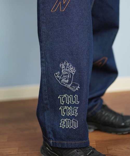 SANTA CRUZ（サンタクルーズ）の「【ムラサキスポーツ限定】SANTACRUZ/サンタクルーズ ロンパン デニム セミワイド 刺繍 502251502（その他パンツ・メンズ・ブラック系その他/ブラック・M/L）」の10枚目の写真