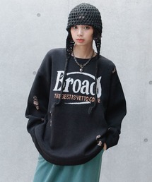 PAGEBOY | ロゴダメージニットプルオーバー(ニット/セーター)