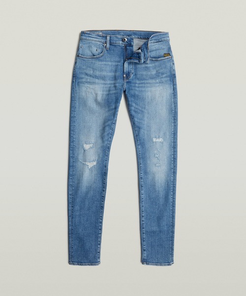 G-STAR（ジースター）の「REVEND FWD SKINNY JEANS/ヴィンテージライクストレッチスキニージーンズ（デニムパンツ・メンズ・ライトインディゴブルー・29/30/33/30/32/30/31/30/30/30/34/30/28/30/36/30/28/32/36/32/32/32/30/32/34/32/33/32/31/32）」の4枚目の写真