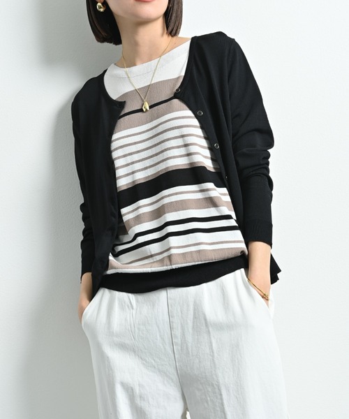 INTERPLANET（インタープラネット）の「【接触冷感・ＵＶ】クルーカーディガン（カーディガン/ボレロ・レディース・ブラック/イエロー/ブルー/グレー/オフホワイト・FREE）」の16枚目の写真