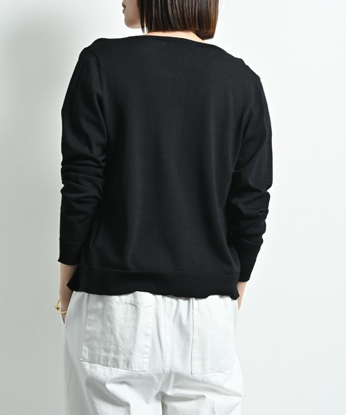 INTERPLANET（インタープラネット）の「【接触冷感・ＵＶ】クルーカーディガン（カーディガン/ボレロ・レディース・ブラック/イエロー/ブルー/グレー/オフホワイト・FREE）」の17枚目の写真