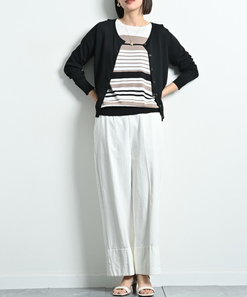 INTERPLANET（インタープラネット）の「【接触冷感・ＵＶ】クルーカーディガン（カーディガン/ボレロ・レディース・ブラック/イエロー/ブルー/グレー/オフホワイト・FREE）」の19枚目の写真