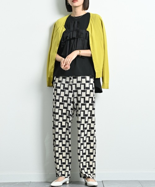 INTERPLANET（インタープラネット）の「【接触冷感・ＵＶ】クルーカーディガン（カーディガン/ボレロ・レディース・ブラック/イエロー/ブルー/グレー/オフホワイト・FREE）」の11枚目の写真