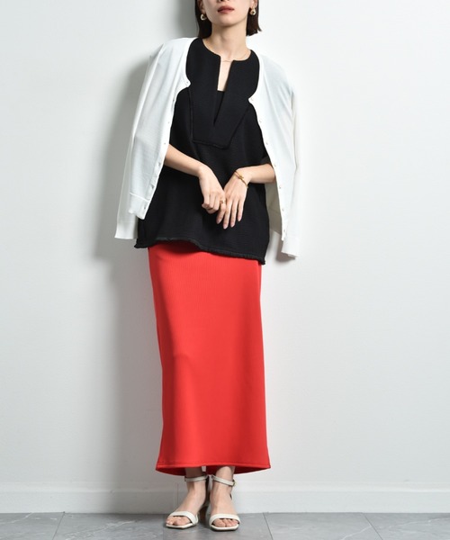 INTERPLANET（インタープラネット）の「【接触冷感・ＵＶ】クルーカーディガン（カーディガン/ボレロ・レディース・ブラック/イエロー/ブルー/グレー/オフホワイト・FREE）」の13枚目の写真