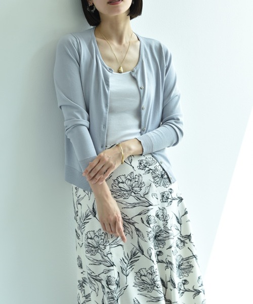 INTERPLANET（インタープラネット）の「【接触冷感・ＵＶ】クルーカーディガン（カーディガン/ボレロ・レディース・ブラック/イエロー/ブルー/グレー/オフホワイト・FREE）」の14枚目の写真