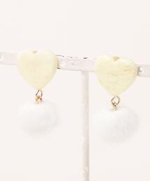 【Beauty bell】ハートファーピアス