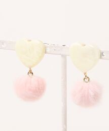 【Beauty bell】ハートファーピアス