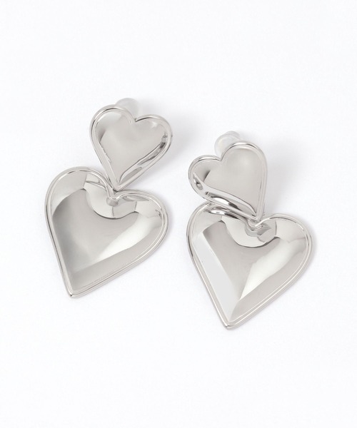 KS♥yours trulyダブルハート ネックレスピアスセット0156 KS♥yours trulyダブルハート ネックレスピアスセット0156