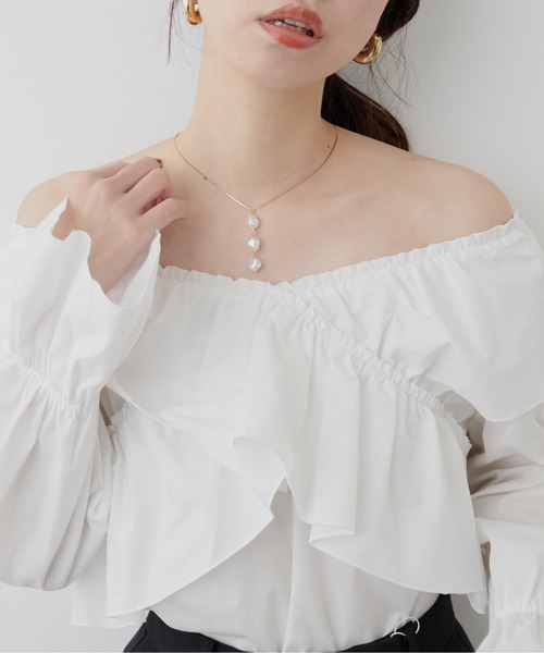 natural couture(ナチュラルクチュール)の「3連パールネックレス(ネックレス・レディース・その他1/その他2・FREE)」の13枚目の写真