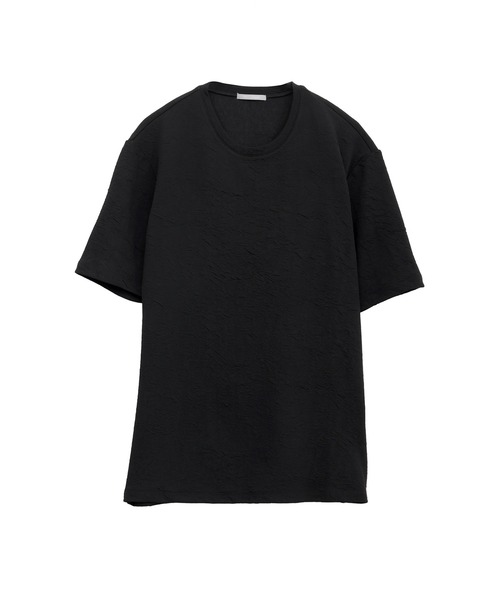 HIGH STREET∴ウォールふくれジャカード半袖クルーネックカットソー HIGH STREET∴ウォールふくれジャカード半袖クルーネック
