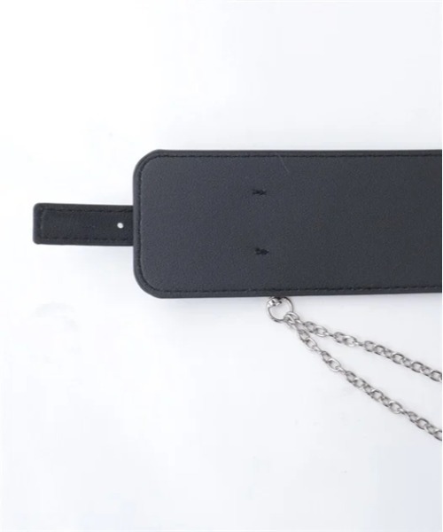 axes femme（アクシーズファム）の「チェーン付き太幅合皮ベルト（ベルト・レディース・ブラック/グレー・FREE）」の6枚目の写真