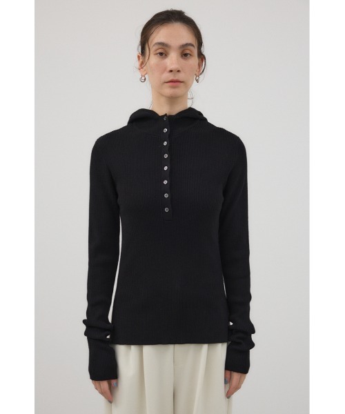 crie conforto（クリーコンフォルト）の「バラクラバニットプルオーバー　冬服 / フードあり（ニット/セーター・レディース・オフホワイト/グレー/ブラック・FREE）」の14枚目の写真