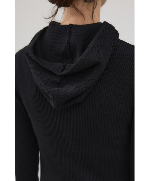 crie conforto（クリーコンフォルト）の「バラクラバニットプルオーバー　冬服 / フードあり（ニット/セーター・レディース・オフホワイト/グレー/ブラック・FREE）」の18枚目の写真