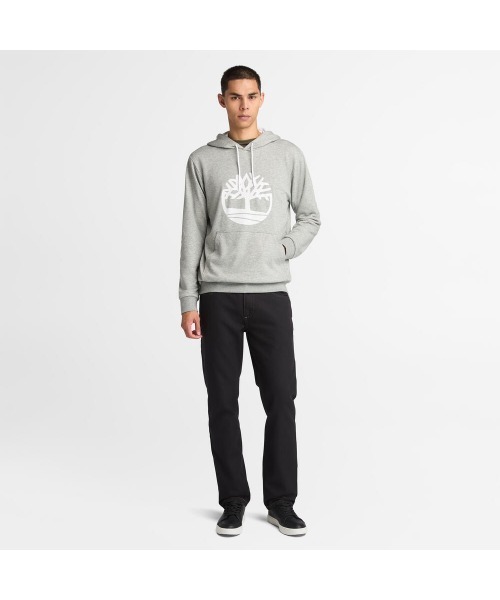 【Timberland】ロゴ ジップパーカー グレー / 送料無料 Timberland グレー パーカー Sサイズ - メルカリ