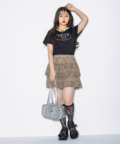repipi armario(レピピ アルマリオ)の「レオパードティアードスカート(スカート・キッズ・レオパード・SMALL/LARGE/MEDIUM)」の4枚目の写真
