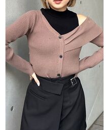 MURUA | レイヤードライクアシメニット(ニット/セーター)