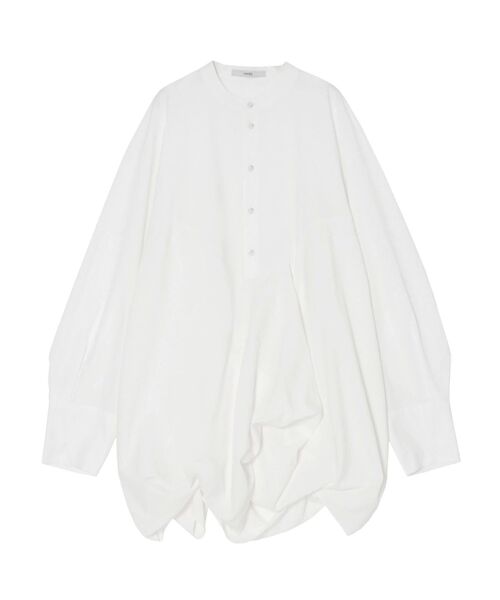 un3d アンスリード　カーブバルーンシャツ　2025 ブラウス　白 UN3D.（アンスリード）の「CURVE BALLOON SH【セットアップ着用可能