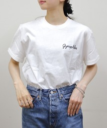 GYMPHLEX（ジムフレックス）の「GYMPHLEX/ジムフレックス　刺繍ショートスリーブTEE　ショートスリーブ 刺繍TEE　GY-C0446 COM（Tシャツ/カットソー）」