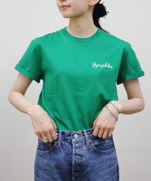 GYMPHLEX | GYMPHLEX/ジムフレックス　刺繍ショートスリーブTEE　ショートスリーブ 刺繍TEE　GY-C0446 COM(Tシャツ/カットソー)