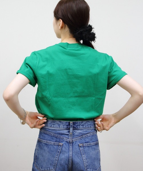 GYMPHLEX（ジムフレックス）の「GYMPHLEX/ジムフレックス　刺繍ショートスリーブTEE　ショートスリーブ 刺繍TEE　GY-C0446 COM（Tシャツ/カットソー・メンズ・ホワイト/グリーン/ブラック/チャコールグレー/ストライプ・12/M/L/XL）」の17枚目の写真