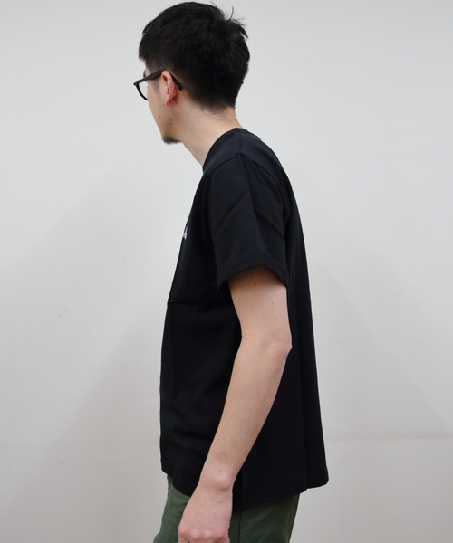 GYMPHLEX（ジムフレックス）の「GYMPHLEX/ジムフレックス　刺繍ショートスリーブTEE　ショートスリーブ 刺繍TEE　GY-C0446 COM（Tシャツ/カットソー・メンズ・ホワイト/グリーン/ブラック/チャコールグレー/ストライプ・12/M/L/XL）」の11枚目の写真