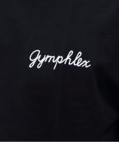 GYMPHLEX（ジムフレックス）の「GYMPHLEX/ジムフレックス　刺繍ショートスリーブTEE　ショートスリーブ 刺繍TEE　GY-C0446 COM（Tシャツ/カットソー・メンズ・ホワイト/グリーン/ブラック/チャコールグレー/ストライプ・12/M/L/XL）」の13枚目の写真