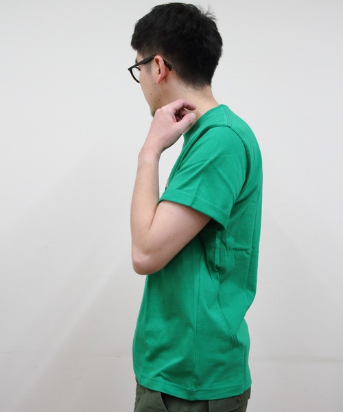 GYMPHLEX（ジムフレックス）の「GYMPHLEX/ジムフレックス　刺繍ショートスリーブTEE　ショートスリーブ 刺繍TEE　GY-C0446 COM（Tシャツ/カットソー・メンズ・ホワイト/グリーン/ブラック/チャコールグレー/ストライプ・12/M/L/XL）」の20枚目の写真