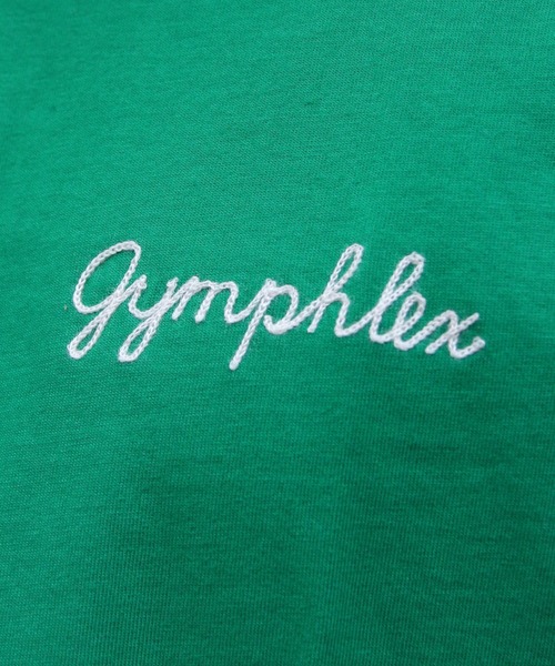 GYMPHLEX（ジムフレックス）の「GYMPHLEX/ジムフレックス　刺繍ショートスリーブTEE　ショートスリーブ 刺繍TEE　GY-C0446 COM（Tシャツ/カットソー・メンズ・ホワイト/グリーン/ブラック/チャコールグレー/ストライプ・12/M/L/XL）」の21枚目の写真