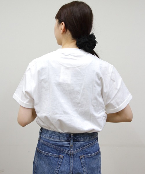 GYMPHLEX（ジムフレックス）の「GYMPHLEX/ジムフレックス　刺繍ショートスリーブTEE　ショートスリーブ 刺繍TEE　GY-C0446 COM（Tシャツ/カットソー・メンズ・ホワイト/グリーン/ブラック/チャコールグレー/ストライプ・12/M/L/XL）」の8枚目の写真