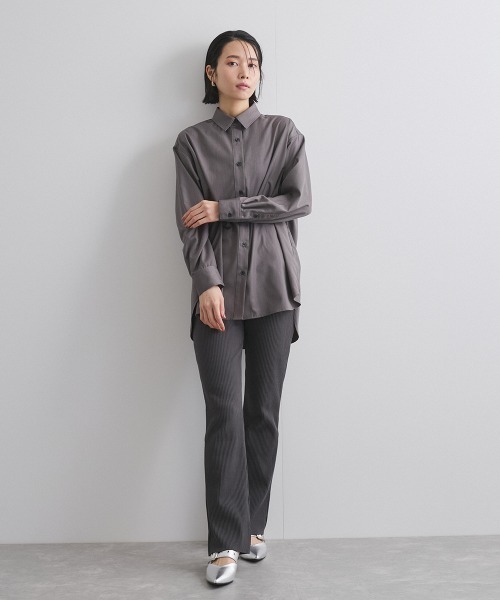 ketty(ケティ)の「セミフレアリブレギンスパンツ≪手洗い可能≫(その他パンツ・レディース・ブラック/ライトグレー・M)」の7枚目の写真