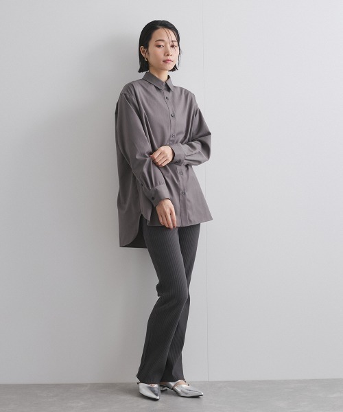 ketty(ケティ)の「セミフレアリブレギンスパンツ≪手洗い可能≫(その他パンツ・レディース・ブラック/ライトグレー・M)」の9枚目の写真