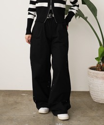 ROOPTOKYO | ボタン付き ルーズシルエットストレートパンツ(スラックス)