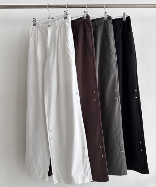 ROOPTOKYO(ループトウキョウ)の「ボタン付き ルーズシルエットストレートパンツ(スラックス・レディース・グレー/ブラウン/ホワイト/ブラック・FREE)」の17枚目の写真