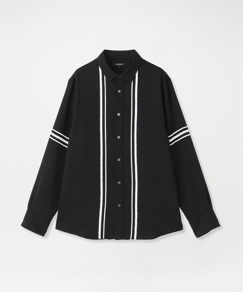 LOVELESS（ラブレス）の「ブライトコードトリミングシャツ（シャツ/ブラウス・メンズ・オフホワイト/ブラック・L/M/S）」の7枚目の写真