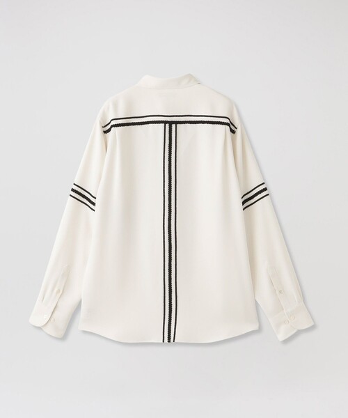 LOVELESS（ラブレス）の「ブライトコードトリミングシャツ（シャツ/ブラウス・メンズ・オフホワイト/ブラック・L/M/S）」の8枚目の写真