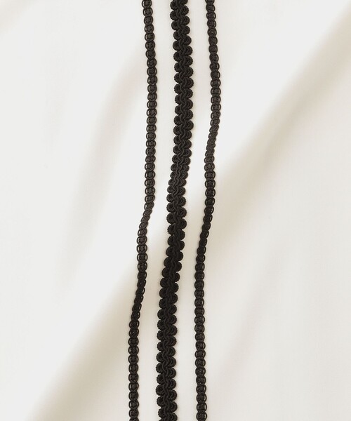 LOVELESS（ラブレス）の「ブライトコードトリミングシャツ（シャツ/ブラウス・メンズ・オフホワイト/ブラック・L/M/S）」の13枚目の写真