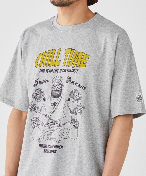 KRIFF MAYER（クリフメイヤー）の「ウェットプロテクトT(ゲーム)（Tシャツ/カットソー・メンズ・チャコール/ライトグリーン/オレンジ/グレー/オフホワイト/パープル・X-LARGE/MEDIUM/LARGE）」の19枚目の写真