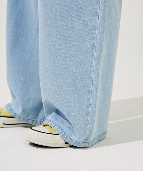 セール】ウォッシュ加工 イージーデニムパンツ（デニムパンツ
