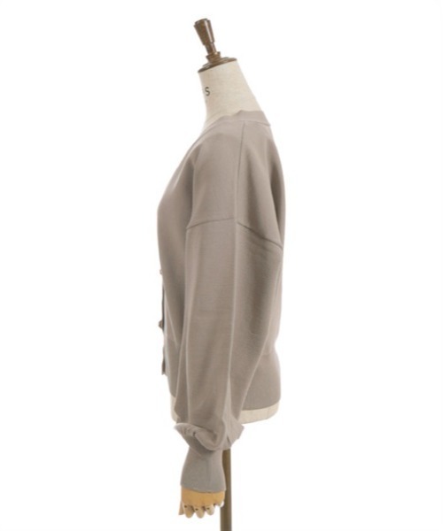 axes femme(アクシーズファム)の「ゴールドボタンニットカーデ(カーディガン/ボレロ・レディース・グリーン/ネイビー/グレイッシュベージュ・FREE)」の12枚目の写真