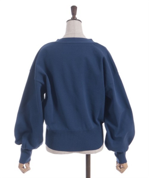 axes femme(アクシーズファム)の「ゴールドボタンニットカーデ(カーディガン/ボレロ・レディース・グリーン/ネイビー/グレイッシュベージュ・FREE)」の21枚目の写真