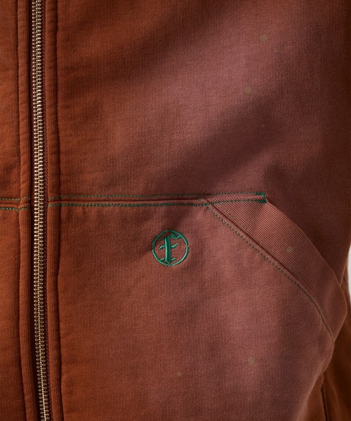 トップス FAF aged zip up hoodie BEAMS T（ビームスT）FAF(Fake As Flowers) / AGED ZIP UP HOODIE