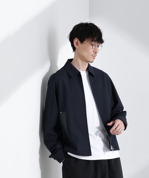 NANO universe(ナノユニバース)の「TRPu ZIPブルゾン(ブルゾン・メンズ・ネイビー/チャコール・L/M/S)」の12枚目の写真