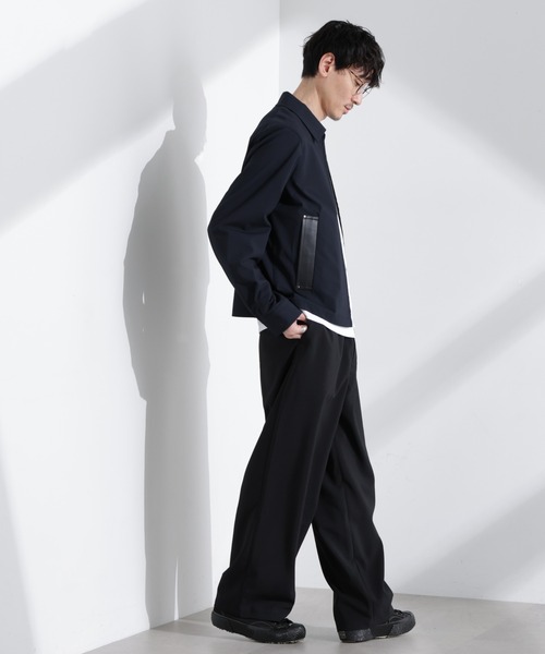 NANO universe(ナノユニバース)の「TRPu ZIPブルゾン(ブルゾン・メンズ・ネイビー/チャコール・L/M/S)」の18枚目の写真