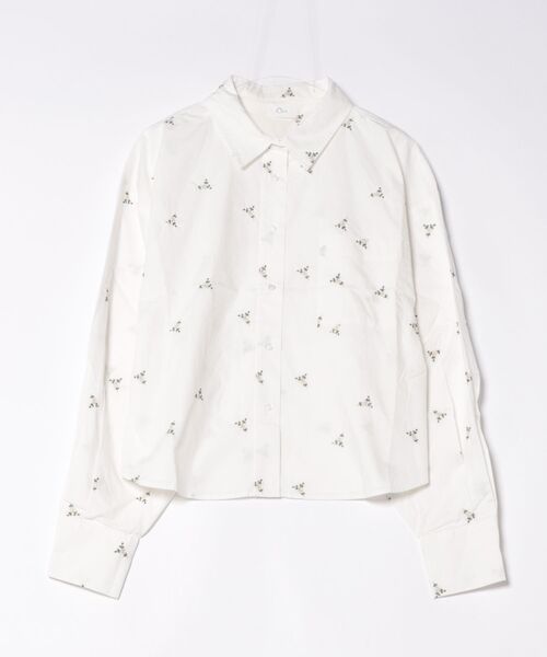 notch.（ノッチ）の「フラワーエンブロイダリーシャツ（シャツ/ブラウス・レディース・オフホワイト/ライトブルー・M）」の17枚目の写真