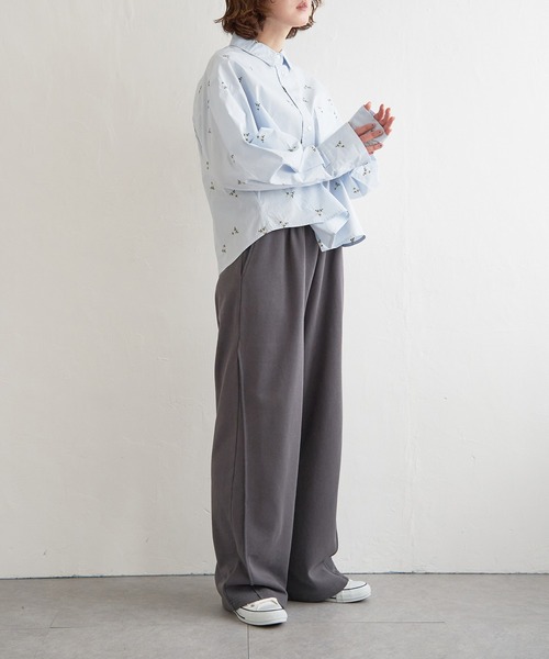 notch.（ノッチ）の「フラワーエンブロイダリーシャツ（シャツ/ブラウス・レディース・オフホワイト/ライトブルー・M）」の15枚目の写真