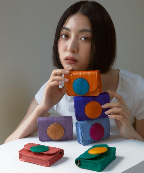 double quotes(ダブルクオーツ)の「「double quotes/ダブルクオーツ」マカロンウォレットミニバッグ(ショルダーバッグ・レディース・スカイブルー/ブルー/オレンジ/コーラルピンク/グリーン/パープル・FREE)」の12枚目の写真