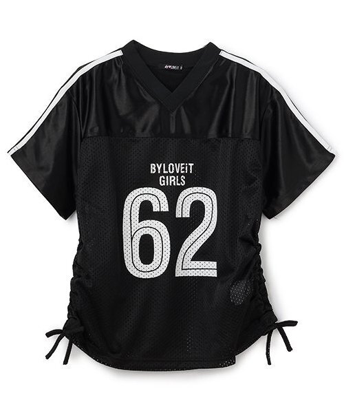 by LOVEiT(バイラビット)の「【ニコ☆プチ・Cuugal掲載】ガーリーナンバーTシャツ(Tシャツ/カットソー・キッズ・ピンク/ブラック/オフホワイト・140cm/150cm/160cm/120cm/130cm)」の2枚目の写真